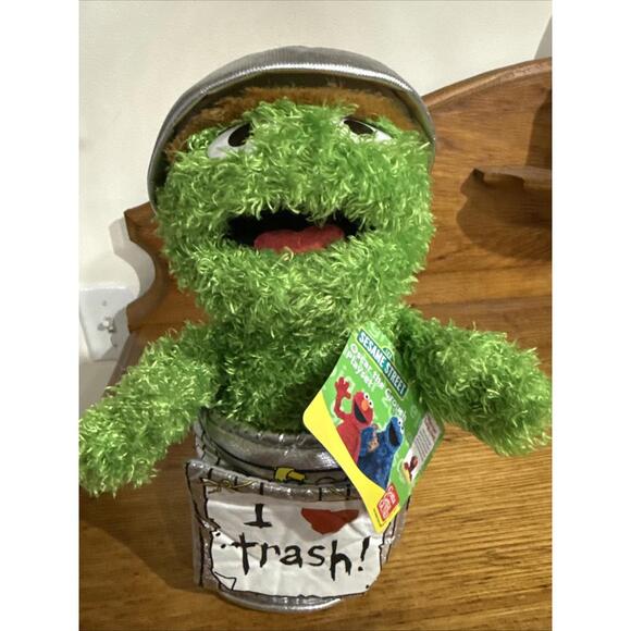 Gund Other - VTG Gund Sesame Street Oscar The Grouch 10" Plush Toy Stuffed Animal 2005 Rare
